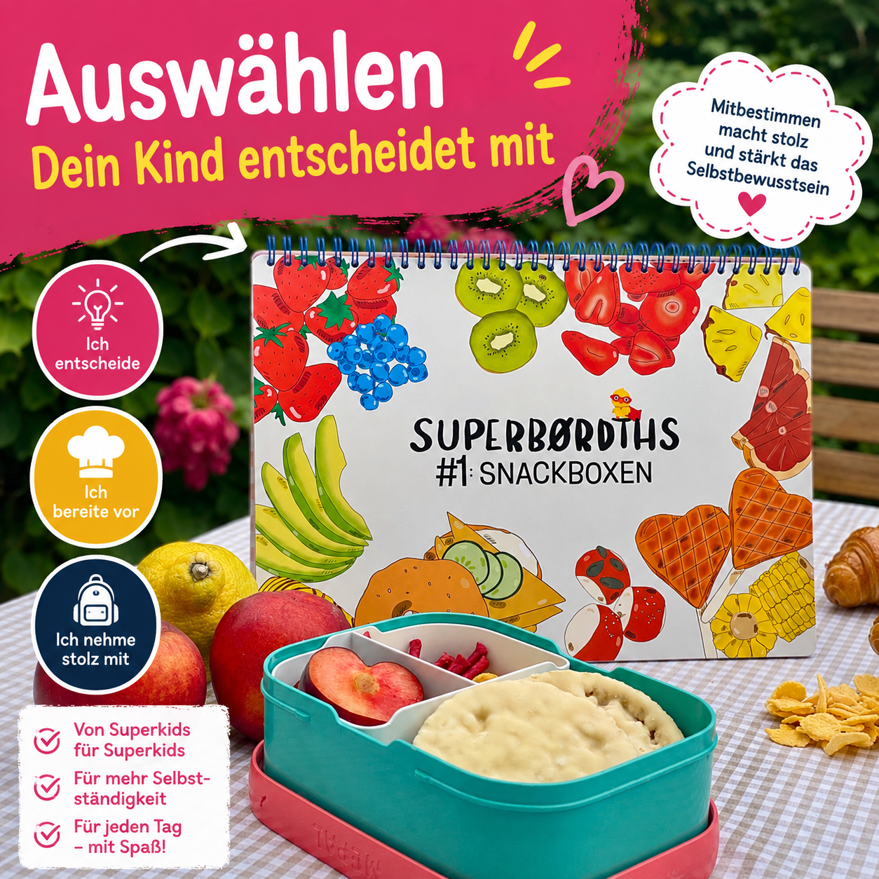 #1 SNACKBOXEN: Kreatives Mitmachbuch für Kinder-Snacks